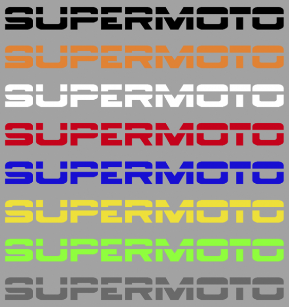 Supermoto Schriftzug